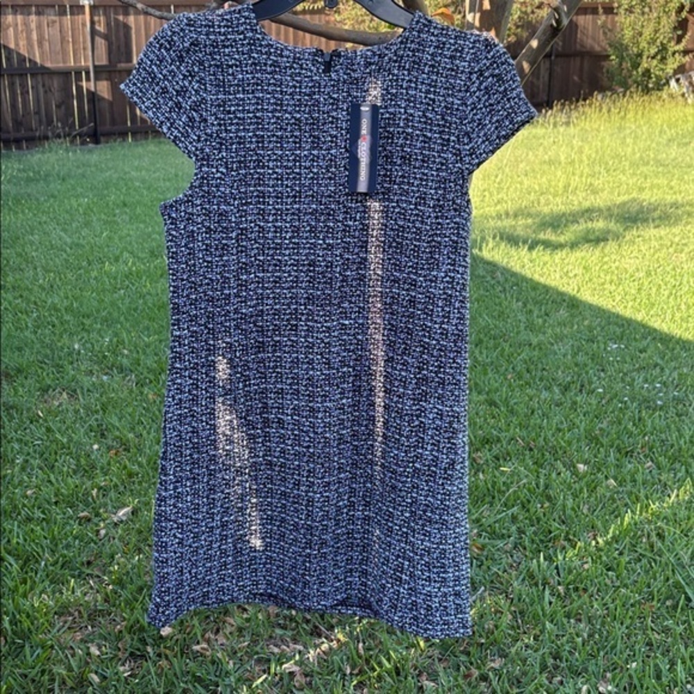 One Clothing Black and White Tweed Dress